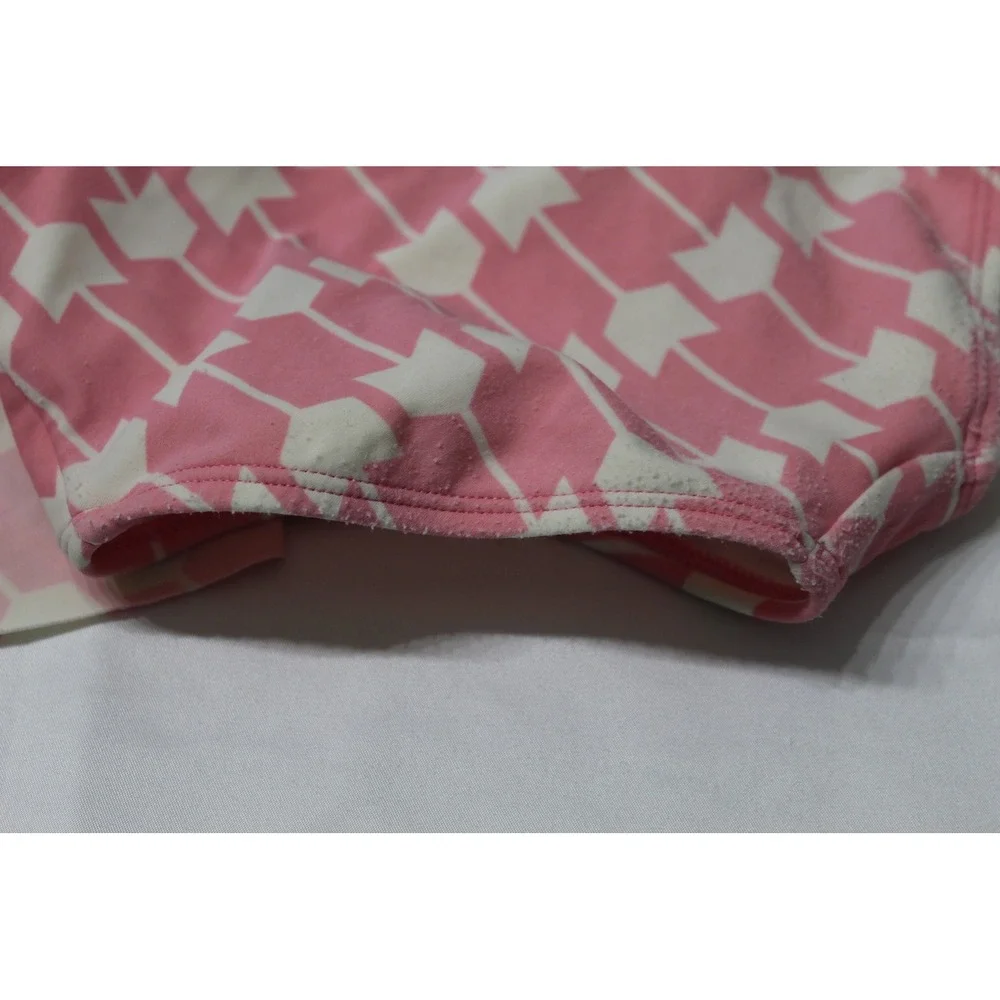 Hanna Andersson Girls Pink Arrow Print Skirted One Piece Swimsuit Size 100‎ 4T